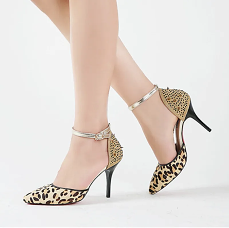 Fashion European Style Women High Heel Shoes Sexy Leopard Print Pumps ...