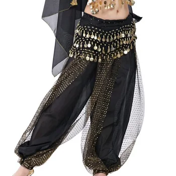 

Cheap belly dance pants wanita celana Harem tari perut sifon payet hoki longgar kesalahan besar celana untuk 12 color