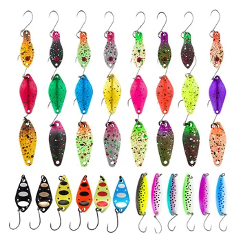 

Jerry 36pcs fishing spoon kit area trout lures tackle box pesca