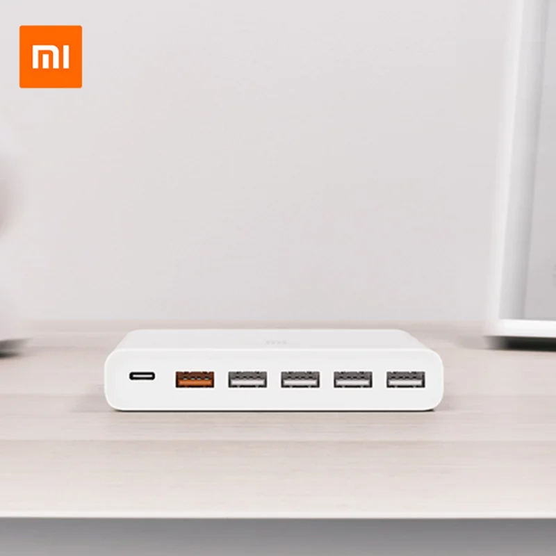 

Xiaomi Mi Portable USB Charger 6 Ports Fast Charging QC 3.0 Max 60W For iphone Samsung