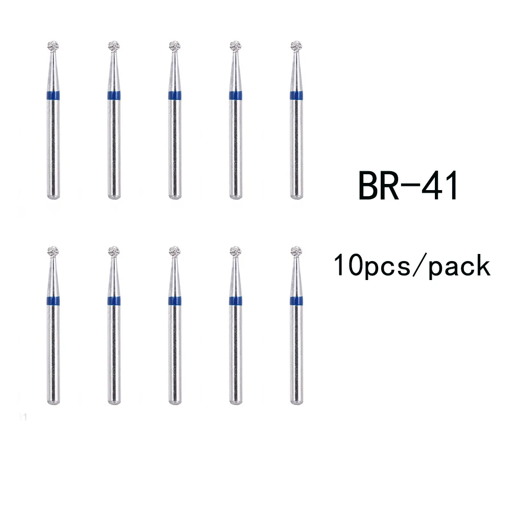 100 шт. зубные Алмазные Боры сверла стоматология боры диаметром боры для высокоскоростной ручной манипулятор диаметром 1,6 мм стоматологические инструменты BR31 BR45