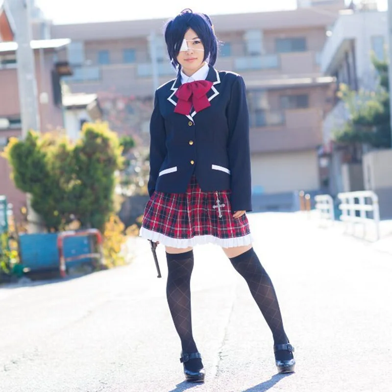 Takanashi Rikka Косплей Аниме Cyuunibyou Демо Koigashitai косплей Хэллоуин Женская повседневная