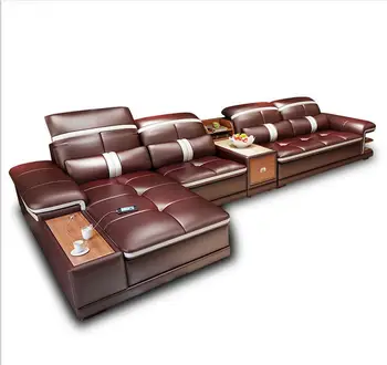 

Living Room Sofa set furniture real genuine leather sofas recliner salon couch puff asiento muebles de sala canape L sofa cama