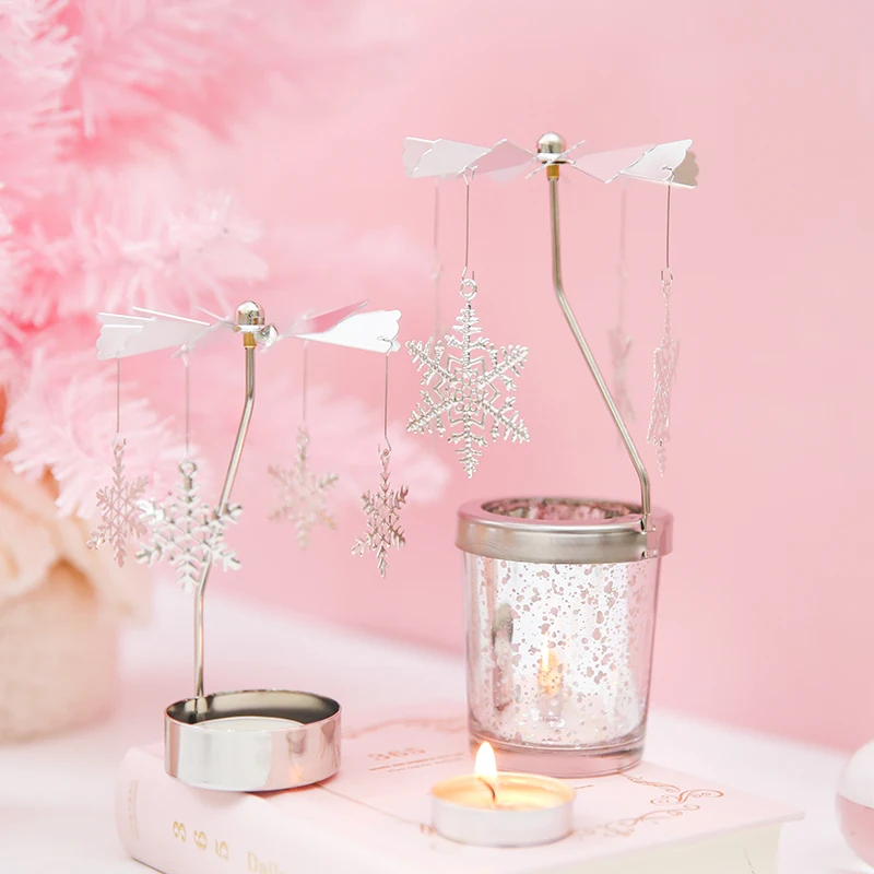 

Classic fashion Dreamy Rotating Candle Holder Romantic Candlelight Dinner Home Decoration Ornaments Birthday Gift