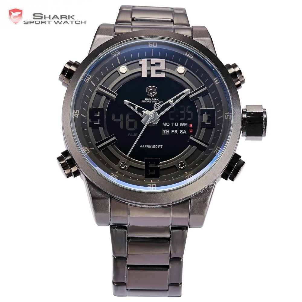 Basking Shark Sport Watch Brand Fashion Chrono Men Waterproof Digital