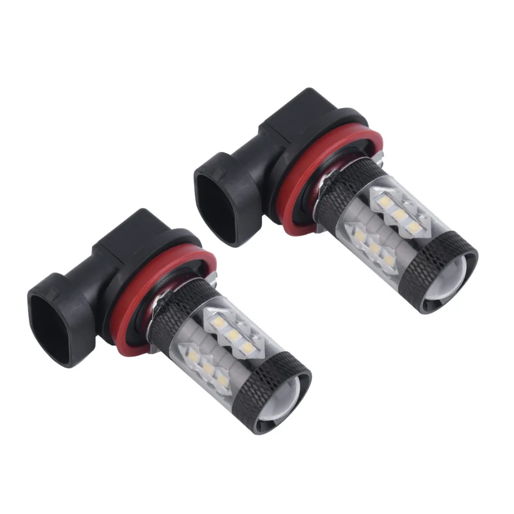 

Universal Car Auto H11 80W High Power Bright LED Car Fog Running White Light Bulb Lamp LED led parking Fog light Auto headlight