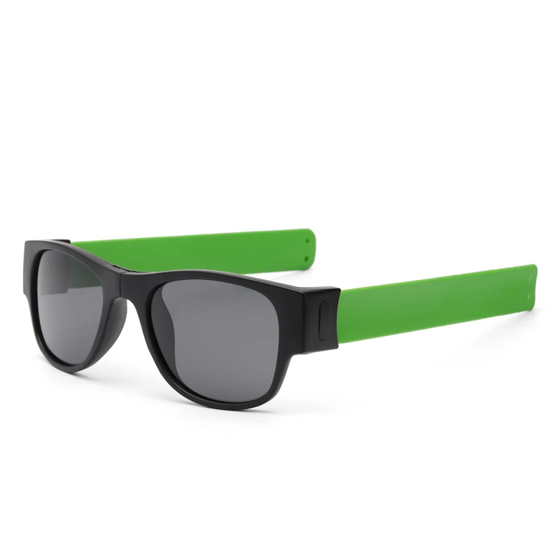 Мужские складывающиеся солнцезащитные очки, лакированная Мода, высокое качество, UV400, поляризационные солнцезащитные очки# SP9008TH - Цвет линз: green