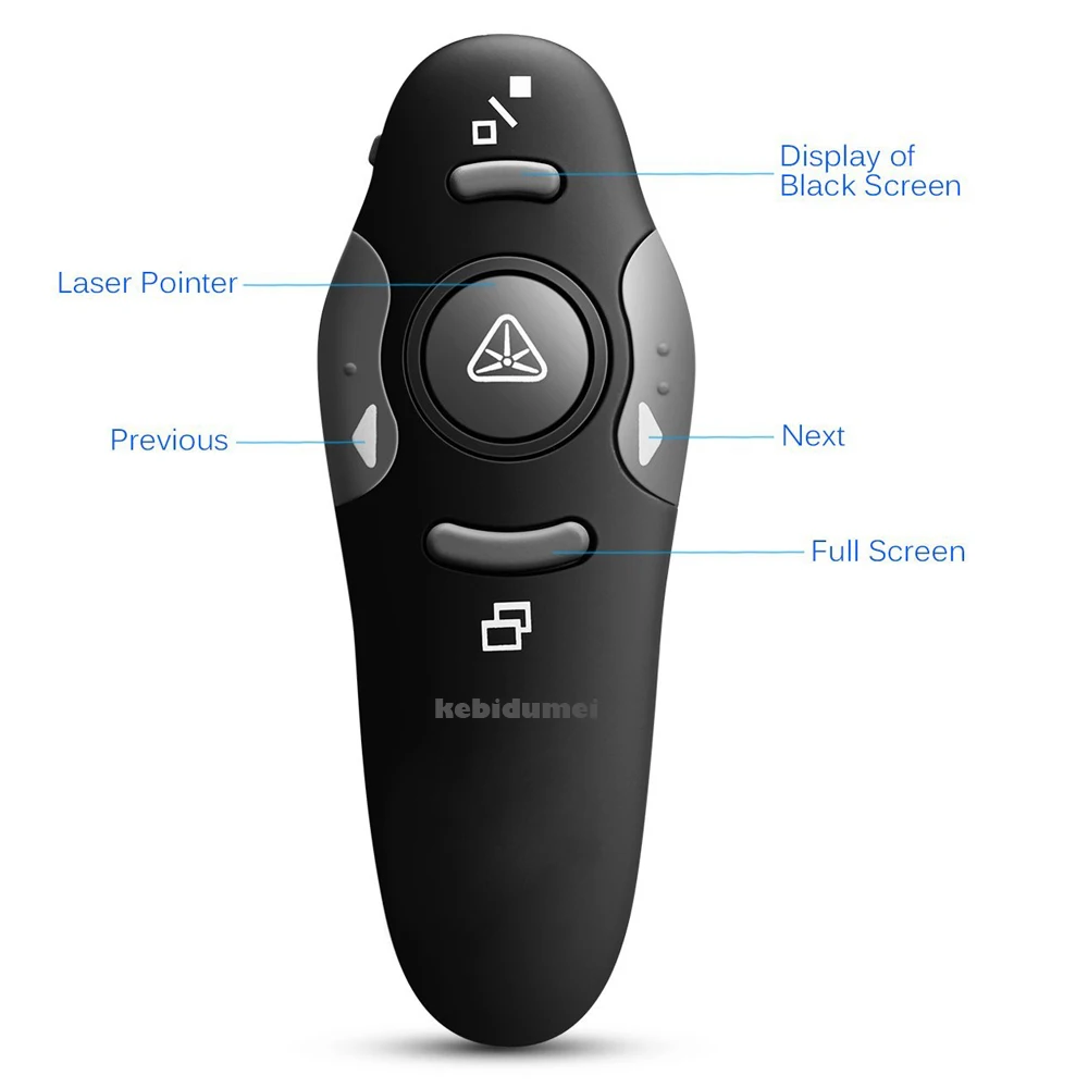 Kebidumei Новый 2 4 GHz беспроводной USB PowerPoint Presenter пульт дистанционного управления