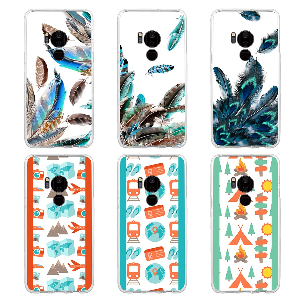 

ELETEIL Exotic Feather Ornament Phone Cover Case For Samsung Galaxy S6 Abstract Dream Catcher Painting Pattern Fitted Cases E25