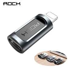 OTG Type C To Lighting Adapter For Iphone Aluminum Data Sync Female Micro USB Type C to Male USB Type-C For Lightning Converter usb type c female to usb type c male aux converter adapter