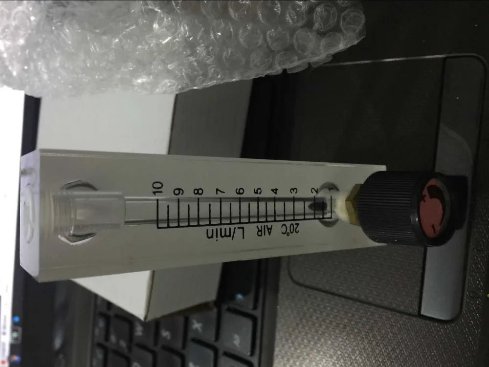 Buy 10LPM gas rotameter flow meter oxygen flowmeter