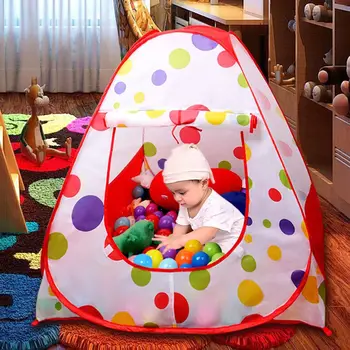 

2018 Baby Children Kids Girl Toy Tent Ball Game Playing Little House Toy Plaything Foldable Cloth Tents