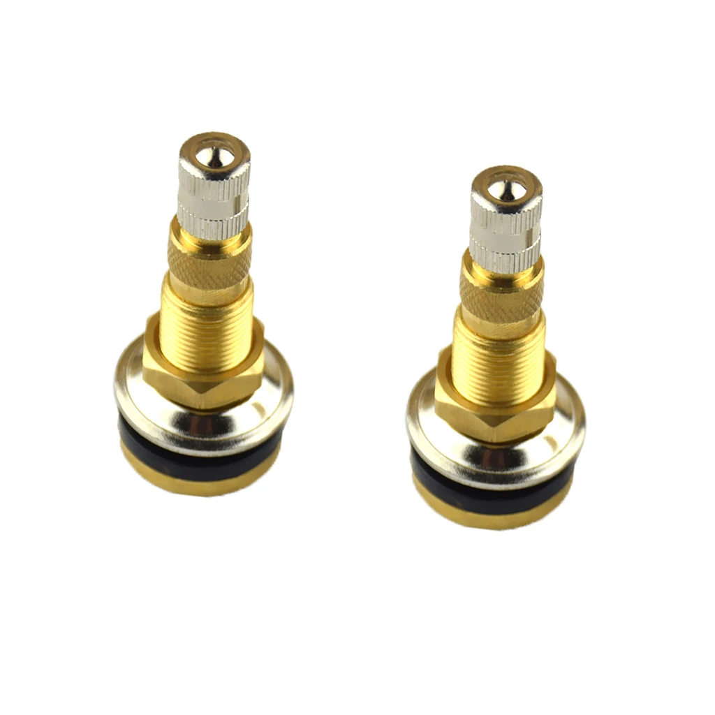 2Pcs Valve Stems TR618A Tractor Tubeless Tire Valve Stem Copper Wheels Tires Parts for 16mm Rim Hole
