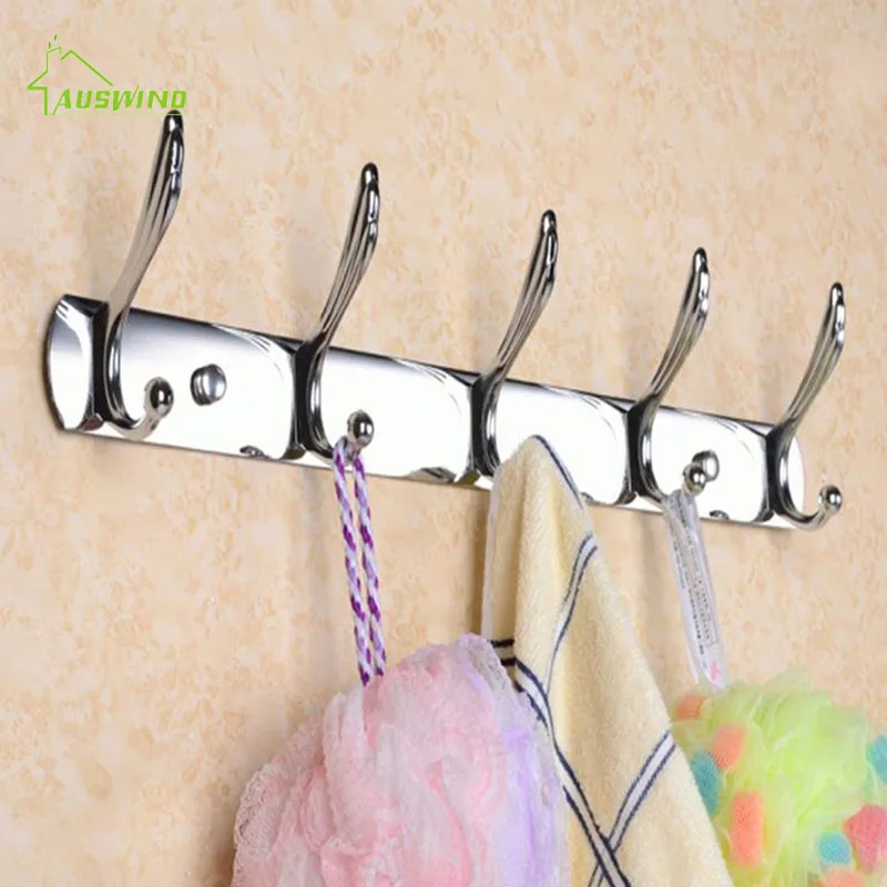 Polished Bathroom Hardware Sets Chrome Silver Bathroom Accessories Set Ceramic Base Bathroom Products Wall Mounted