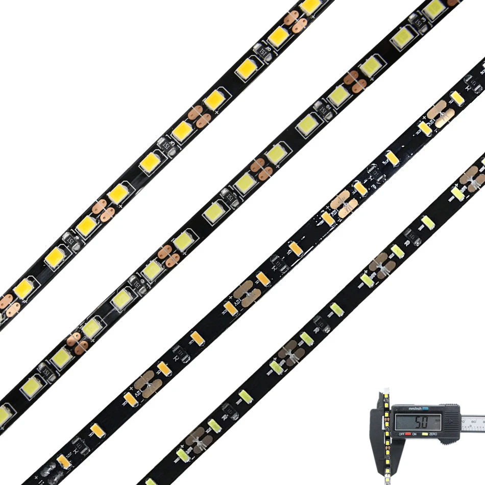cheap Super bright DC 12V Fita LED Strip 5M 600LED 2835 SMD 3014 Not Waterproof Tira LED Light Neon Luz 5mm Width Panel Lighting Tape