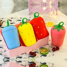 300 мл Милая Клубничная чашка для воды стеклянная двухслойная веревка переносная сувенирная кружка клубника творческая чашка для чая чашка подарок