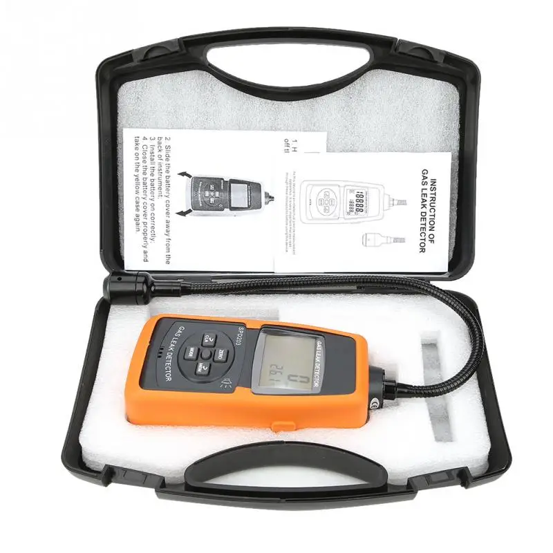 SPD203 Gas Tester Methane Gas Detector Tester with Sound & Light Alarm