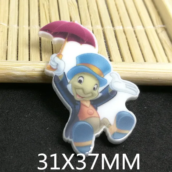 

Free shipping 25pcs/lot 31*37MM cartoon character planar resin BIHAIYUAN