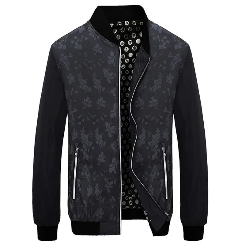 Горные мужские повседневные куртки, деловые тонкие пальто, осенняя куртка, модная верхняя одежда, мужская куртка, Мужская брендовая одежда, 5XL, SA543 - Цвет: Black