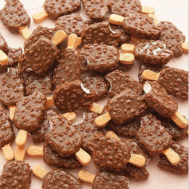 

5PCS/lot Mini resin Chocolate Ice-cream Miniature Dollhouse 1:12 Ice-cream for blyth 1/6 1/8 bjd Dollhouse toys for children