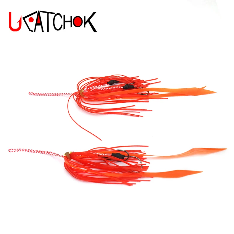 

2pcs/pack 9cm mustad-10827 300LB 2/0 size hook assist rig lure bait beard fishing hook sea fishing accessories fishing tackle