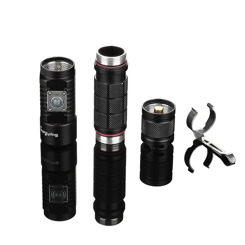Supfire Flashlight USB Torch Linterna Led Car Flash Light 2300lm Camping 18650 Rechargeable Lamp A3