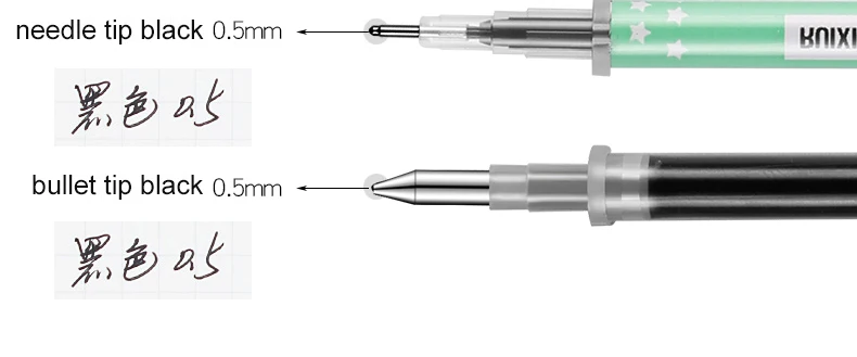 80 шт./баррель в Корейском стиле гелевая ручка Kawaii пополнения Ruixiang 0,28 мм 0,38 мм 0,5 мм с мультиигловой системой/пулевой наконечник нейтральный заправки для ручек канцелярских принадлежностей