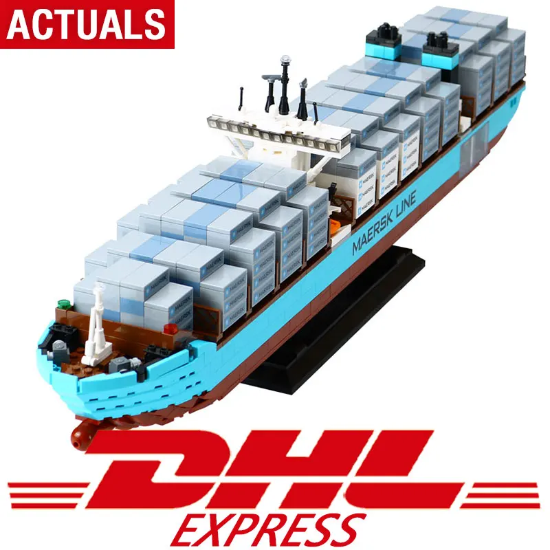 

DHL 22002 Technic Series Super Car The Legoing 10241 The Maersk Cargo Container Building Blocks Bricks New Educational Kid Toys