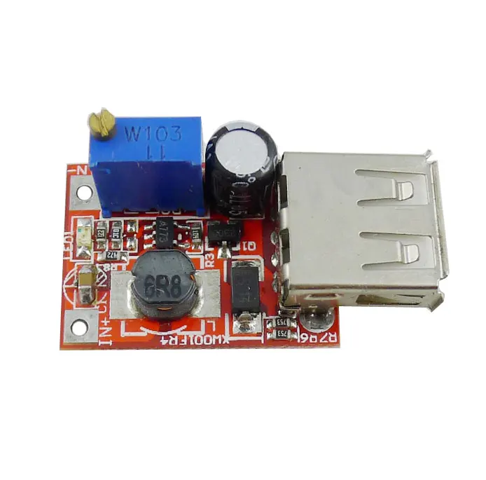 

2A Solar Boost Step Up USB DC-DC 0.9V-6V Adjustable Power Supply Charger Module
