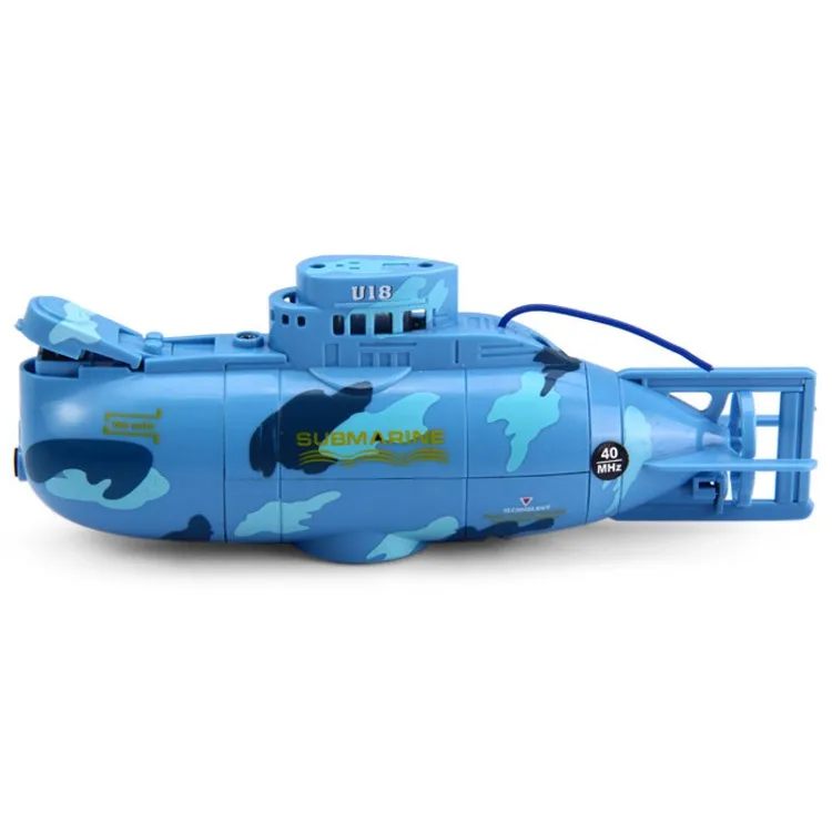 Лидер продаж RC Подводная лодка 6 каналов высокая скорость радио дистанционное управление Электрический синий желтый детские игрушки для мальчиков модельные подарки