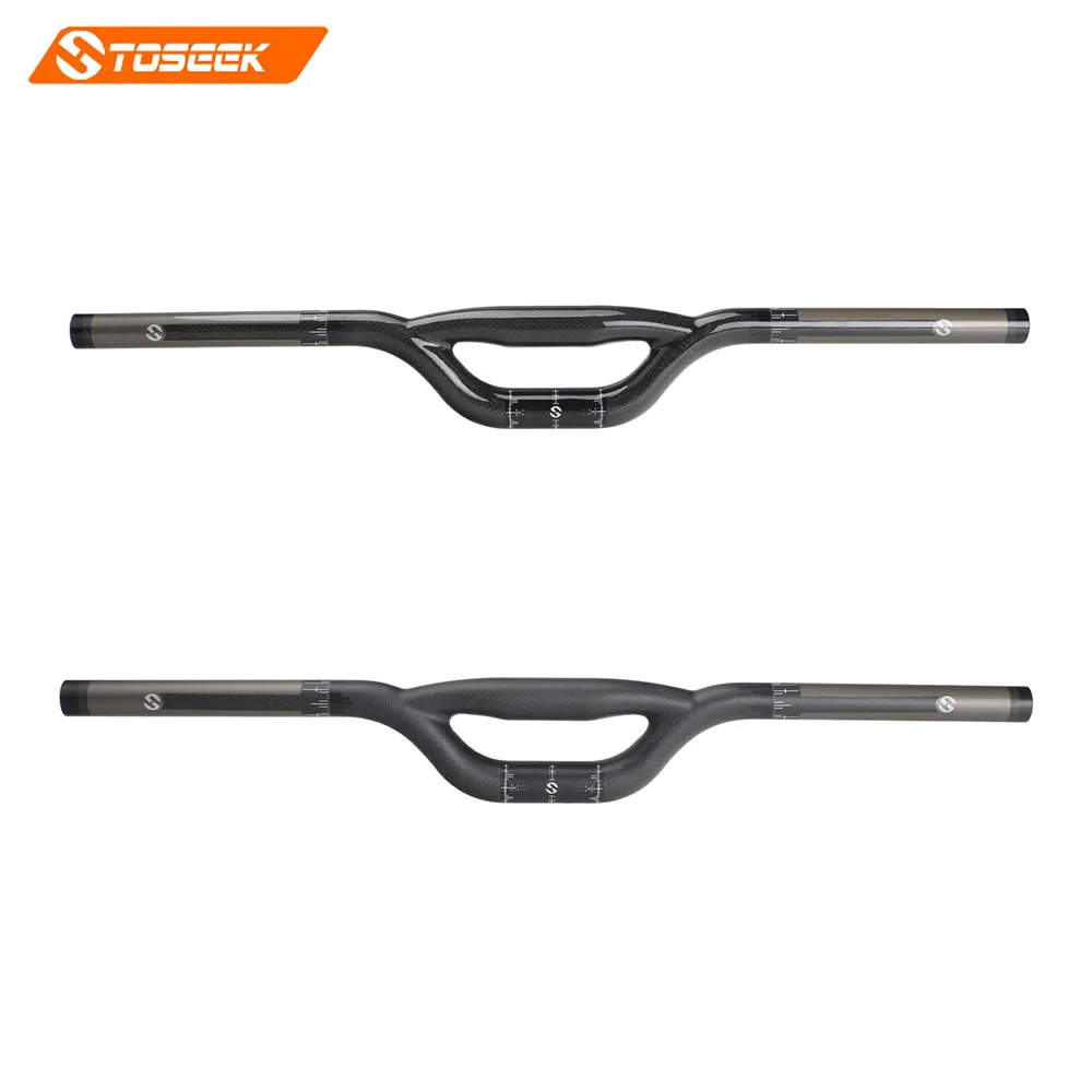 Toseek full carbon fiber handlebar road mountain bicycle handlebar 25