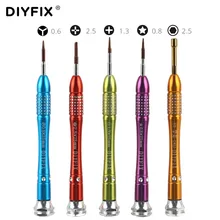 DIYFIX 5 шт. Набор прецизионных металлических отверток для Apple iPhone 7, набор инструментов для разборки и ремонта