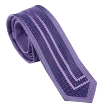 Для Мужчин's Галстуки Глубокий фиолетовый с серебряной/горошек фиолетовый в Вертикальную Полоску граничит галстук узкий галстук 6 см Для мужчин платье рубашки Свадебные