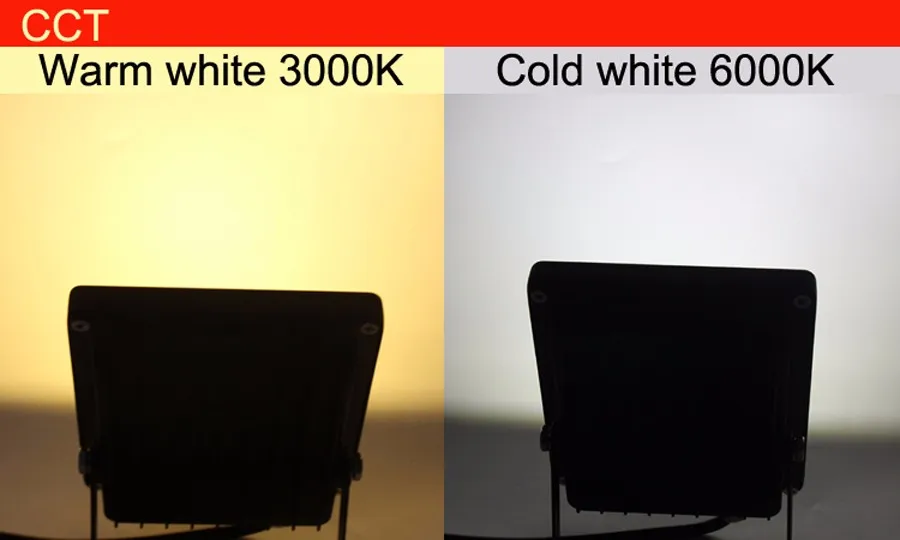 Светодио дный прожектор 10W 20W 30W 50W 100 Вт белый/RGB дистанционного Управление светодио дный Spotlight светодио дный прожектор светодио дный лампа