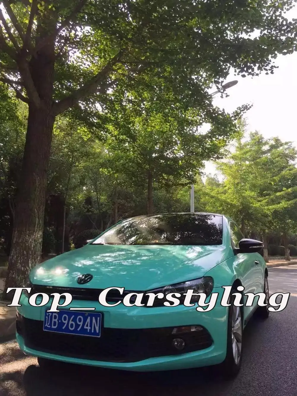 high gloss tiffany blue matt gloss vinyl wrap (2)