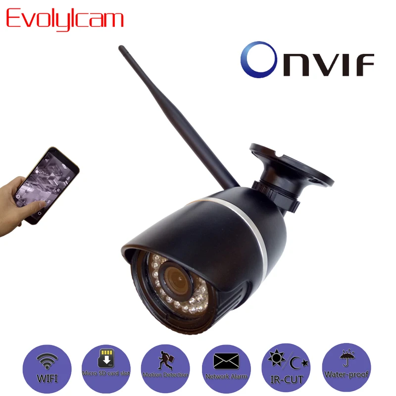 

Evolylcam HD 1MP 720P 1.3MP 960P 2MP 1080P Wireless IP Camera P2P Onvif Micro SD/TF Card Slot WiFi CCTV Cam Protection Security