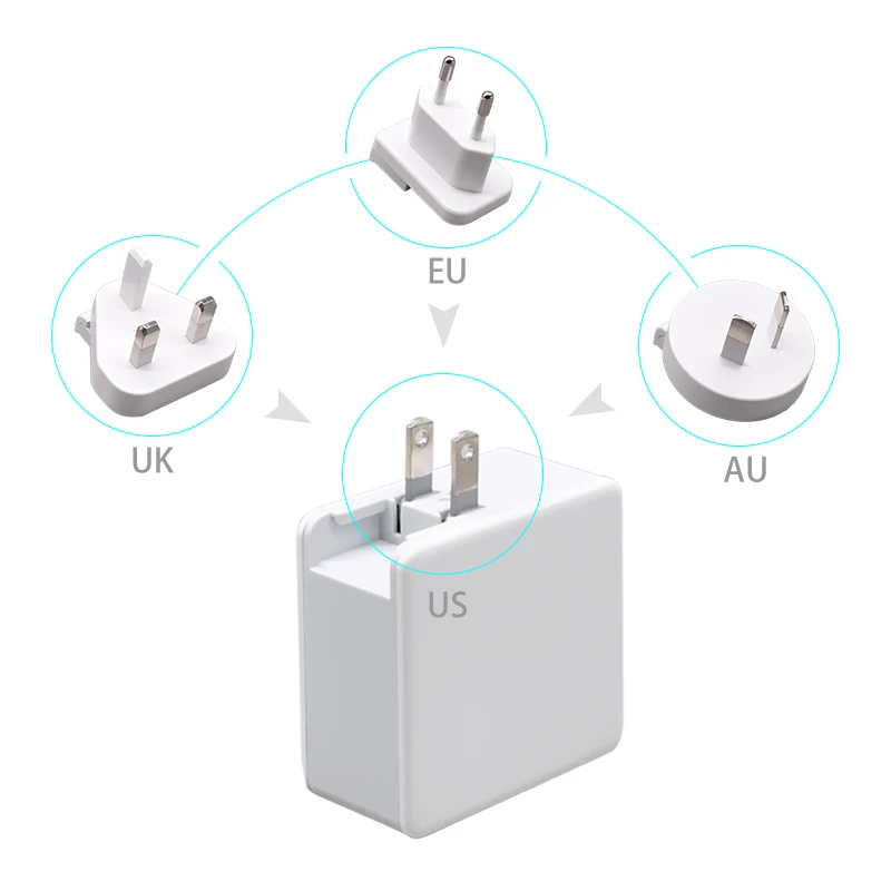 YOJOCK 48 Вт Тип usb-C PD стены Зарядное устройство USB C Зарядное устройство с Мощность доставки для iPhone X/8/8 Plus MacBook Смарт Порты и разъёмы для Xiaomi