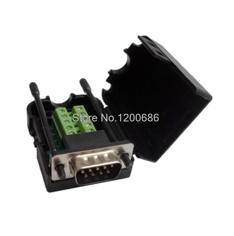 

D-SUB DB9 Male 9Pin Plastic Cover connector rs232 COM case connector