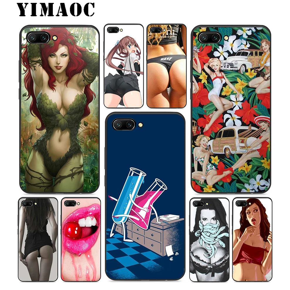 YIMAOC Hot Sexy Girl Soft Silicone Case For Huawei Honor Mate 10 P20 P10 P9 P8 P Smart Y6 6A 7A 7X 7C Lite Pro 2017 2018 |