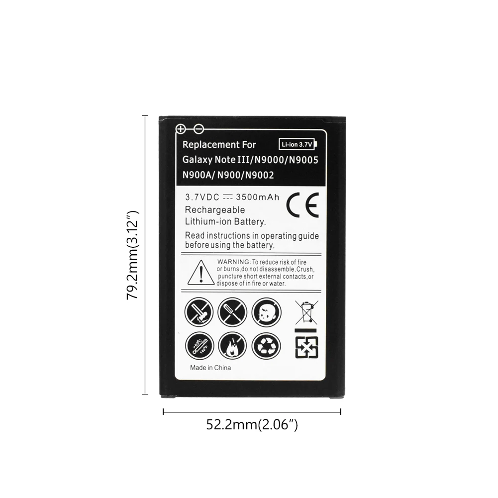 3,7 V 3500mAh Li-Po Батарея для samsung Galaxy Note 3 N9000 N9002 N9005 N9006 SM-N900 SM-N9000 SM-N9002 SM-N9005 SM-N9006 - Цвет: 1 PCS