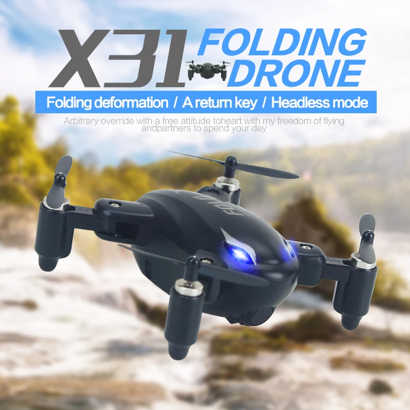 Flytec X31 optical positioning drone with high hold function foldable with no camera Mini drone quadcopter