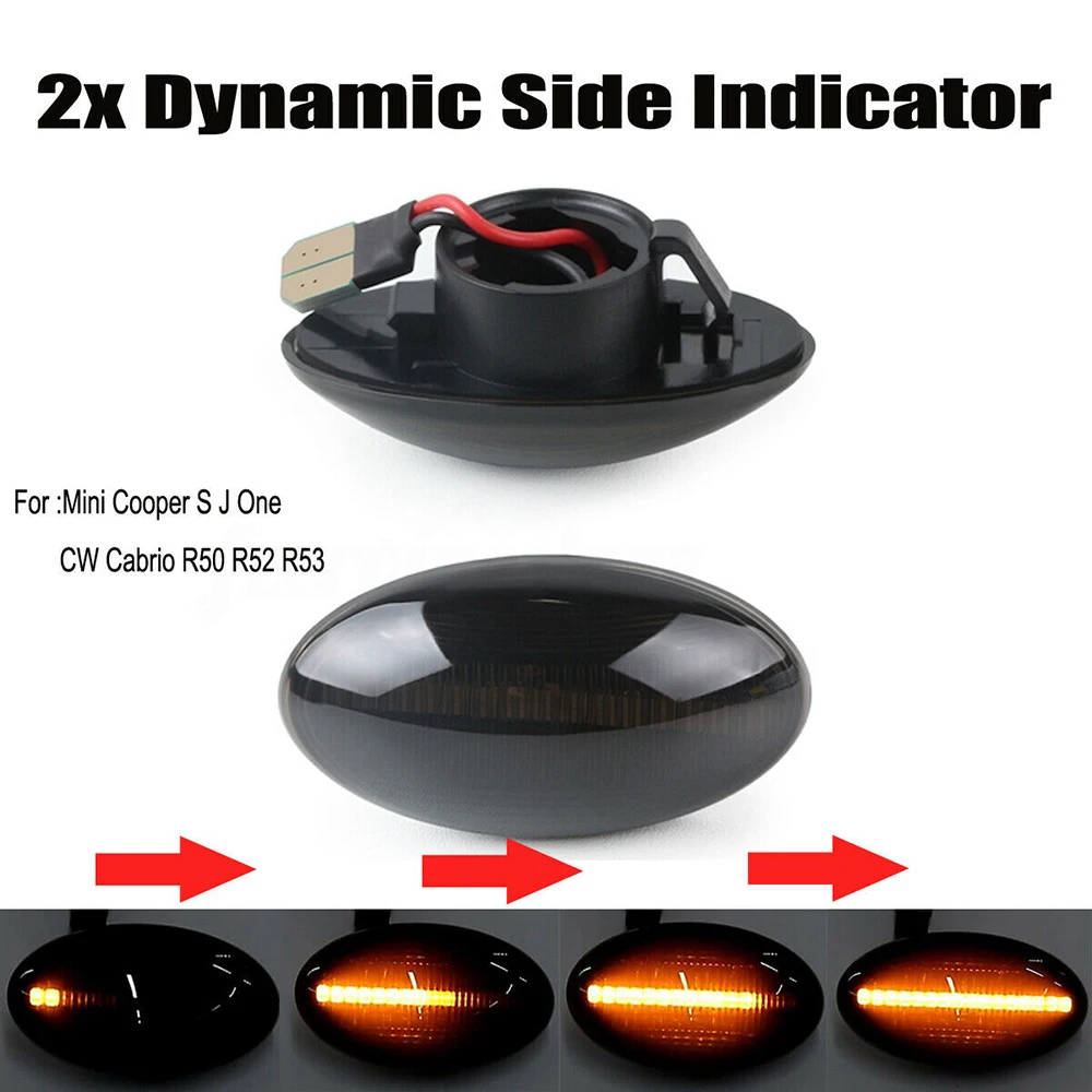 

Side light 2PCS for BMW Mini Cooper R50 R52 R53 Leaf light Turn signal lamp