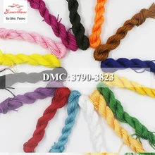 Golden Panno, Multcolor DMC3790-3823, 10 шт./лот, длина 1,2 м, нить для вышивки крестиком, хлопковое шитье, моток пряжи, наборы для вышивки нитью