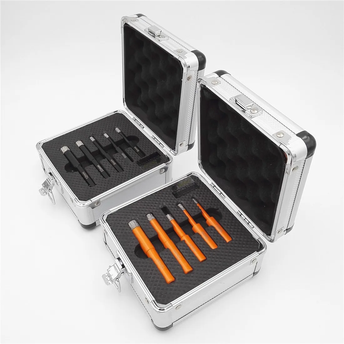 Koop DIATOOL 5 stks doos Droog boren bits met Hex Of Ronde Schacht 6 6 8 10 12mm Boren Voor Keramische Tegel Graniet Beton