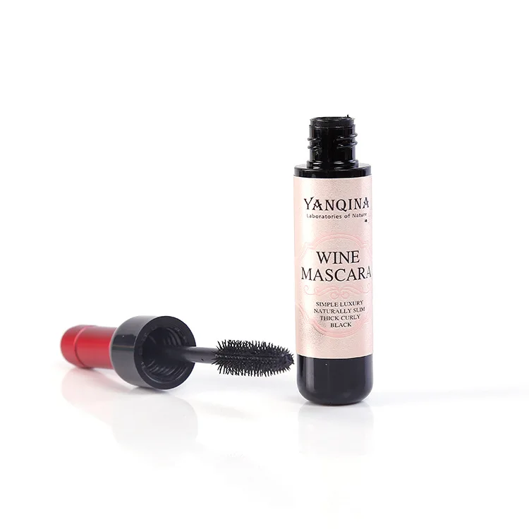Red Wine Bottle Shape Mascara Waterproof Long Lasting Eyelash Lash