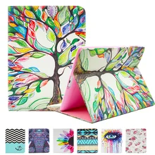GOOYIYO – For Apple Pad Air iPad 5 Flip PU Leather Case Tablet Painting Cover Shell With Cute Wallet Card Holder Book Stand