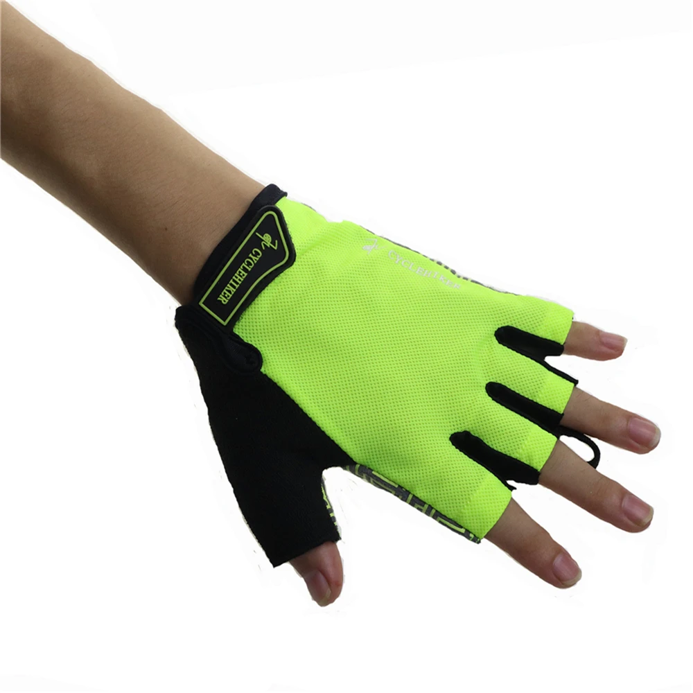 Перчатки для тяжелой атлетики мужские и женские спортивные перчатки для велоспорта, бега luvas bici guanti mtb летние дышащие зеленые/черные велосипедные перчатки