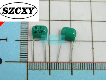 

20PCS New CBB Polypropylene film capacitor pitch 5mm 104 100nF 63V