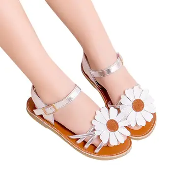 

shaunyging # 5004 ToddlerKids Baby Girls Sandals Flower Roman Sandals Princess Shoes