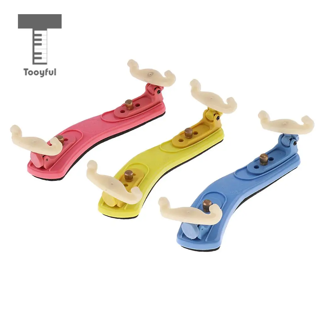 Tooyful Colorful Adjustable Violin Shoulder Rest Musical Support for 1/4 1/8 Violin Fiddle Parts